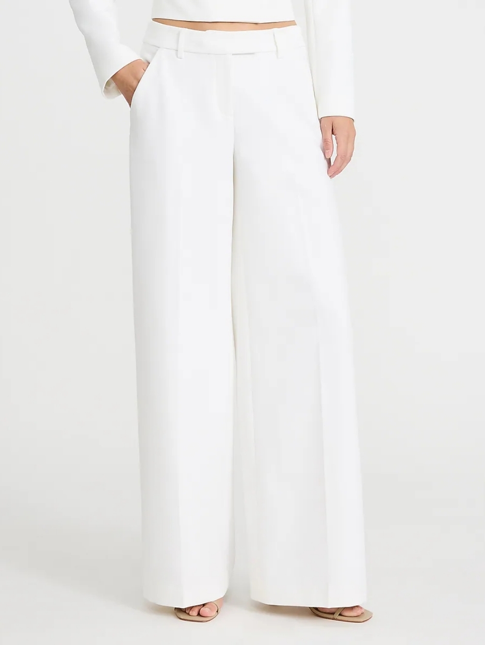 NWT! Express Editor Studio Stretch Mid Rise Wide-Leg Trouser